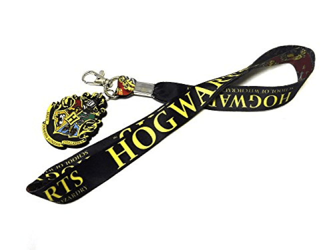 Harry Potter Hogwarts Lanyard with ID Holder /& Charm New