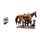 thumbnail image 1 of Elegante Organizador De Pañuelos Con Forma De Pata De Perro Y Figura De Resina Con Escultura Artística De Caballo Para El Hogar, La Oficina, La Sala De Estar, La Cafetería O Un Picnic., 1 of 8