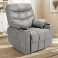 thumbnail image 5 of Legooin Electric Recliner Chair with Vibration Massage and Heat, Remote Control Massage Chair for Elderly, 32"W x 30"D x 41"H, Light Gray, 5 of 8