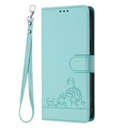 Flip case for GANGXUN Samsung Galaxy S9 Wallet Case with Kickstand, Card Slots, RFID Block, Cat Design