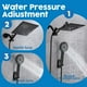 thumbnail image 2 of Alcachofa de ducha 8 cabezales de ducha tipo lluvia con combinación de rociador de mano y brazo de extensión ajustable/regulador de flujo de 3 vías/sistema de ducha Manguera de caída de lluvia de alta, 2 of 9