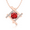 Rose Gold, variant on Rose Gold Plated Round Garnet Hashtag Design Pendant Gift For Get Well Soon || Ali Baba Jewellery