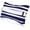 Navy Blue White, variant on WLIKKS 17"x10" Inflatable Beach Pillow with Removable Cover, Beach Chair Backpacking Pillow with Strap Stripe for Summer Sand Pools Travel Vacations(Navy Blue White)