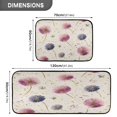 thumbnail image 3 of 2-Piece Kitchen Rugs Set Non-Slip Mats Carpet Floor for Kitchen, Bathroom (19.7"x27.6" & 19.7"x47.2") Pink and Purple Dandelions, 3 of 7