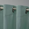 thumbnail image 6 of Exclusive Home Curtains Delano Heavyweight Textured Indoor/Outdoor Grommet Top Curtain Panel Pair, 54x120, Seafoam, 6 of 7