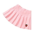 thumbnail image 3 of Loopsun Girls Pleated Skirts, Girls Print Pleated A Line Short Skirt Pink, 9-10 Years, 3 of 5