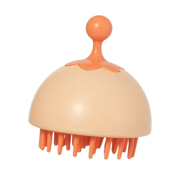 Cepillo para el cabello Yuyangstore cepillo de champú para el cabello Cuidado del cuero cabelludo Naranja Yuyangstore cepillo de champú para el cabello