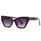 thumbnail image 1 of Gafas de sol retro Bloqueo de color de ojos de gato de moda: gris degradado a cuadros negro, nuevas gafas de sol retro, sentido de tendencia premium, 1 of 5