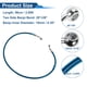 thumbnail image 4 of Manguera de aceite de freno de embrague para motocicleta de 90 cm con trenzado de nylon y acero inoxidable PU, línea de freno hidráulico para motocicletas y bicicletas de tierra, azul, 4 of 6