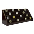 thumbnail image 3 of DECOMIL - 4 Rows Shelf Challenge Coin Holder Display Casino Chips Holder Cherry Finish, 3 of 4