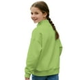 thumbnail image 4 of Xoenoiee Capybara Sunflower Heart Print Sweatshirts for Girls Kids Xmas Quarter Half Zip Pullover Fall Fashion 2025 Stand Collar Workout Hoodies Winter Clothes, Size 7-8 Years, 4 of 7