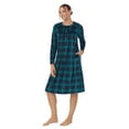 thumbnail image 3 of Aria Women's Knit Velour Long Sleeve Ballet Nightgown, Sizes S to 5X, 3 of 5