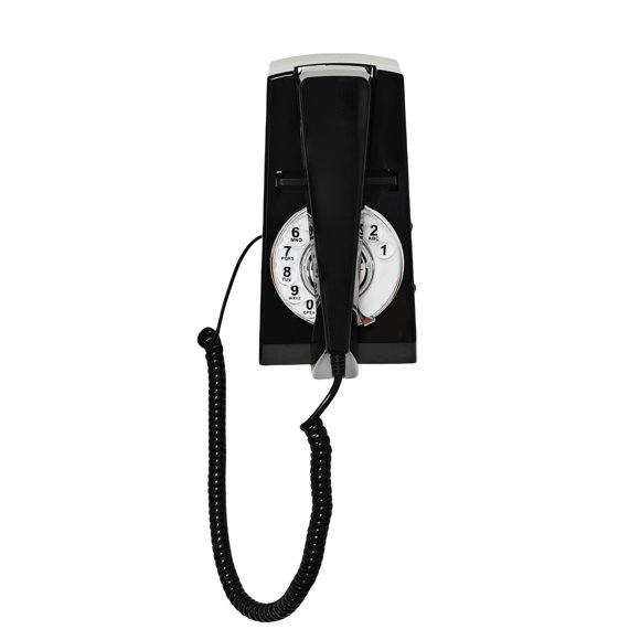 Teléfono de pared con cable Artisam, vintage, disco rotatorio, rellamada