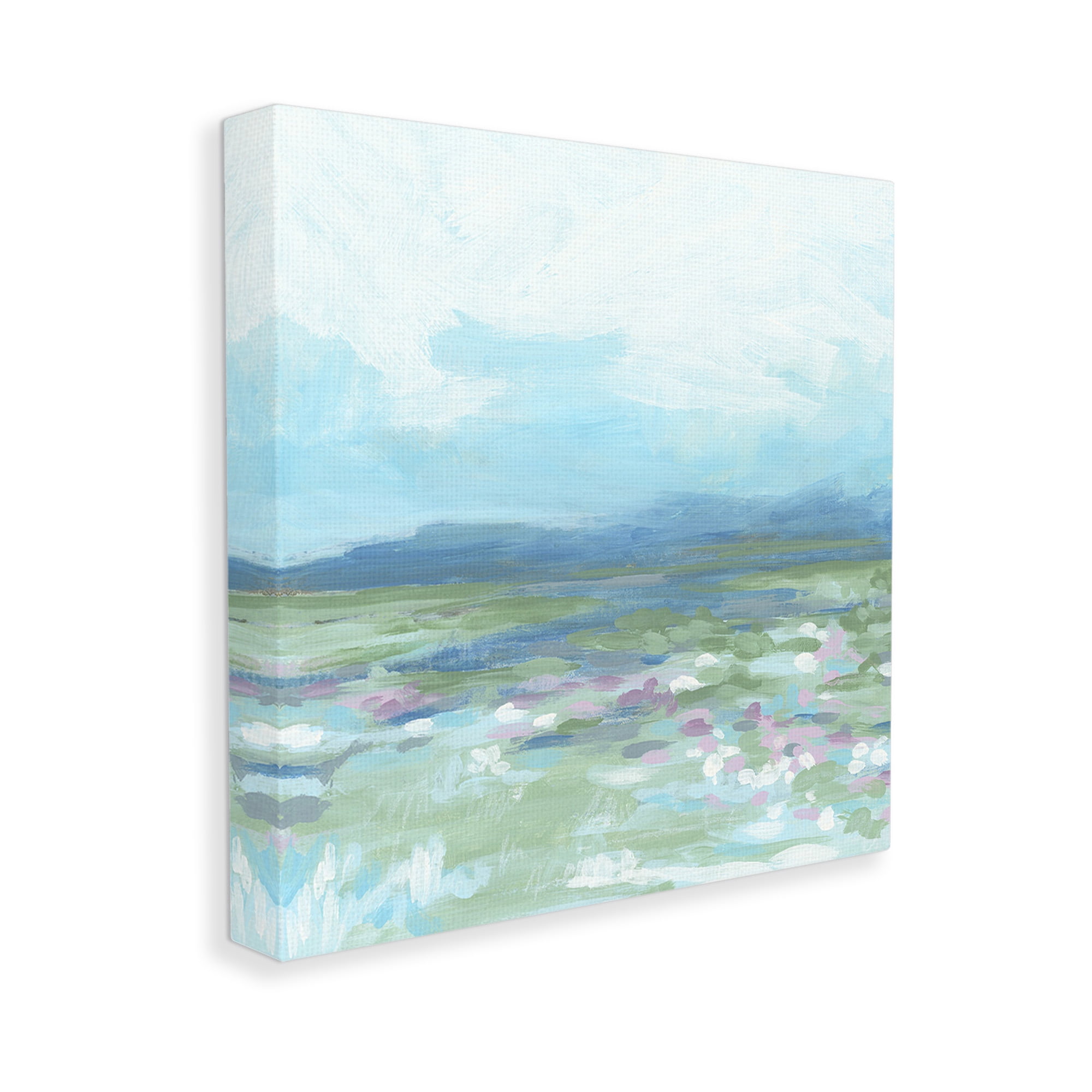 Stupell Industries Foggy Valley Landscape Landscape Painting Gallery Wrapped Canvas Art Print Wall Art, 36 x 36