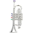 thumbnail image 4 of Raindrops 1Pack Silver Toy Trumpet for Toddlers Imitation Instrument Playtime, 4 of 8