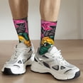 thumbnail image 6 of Hirioo Colorful Pug Pattern Adult Middle Tube Socks Breathable Sock Non-Pilling,Contrasting Color Design, 6 of 6