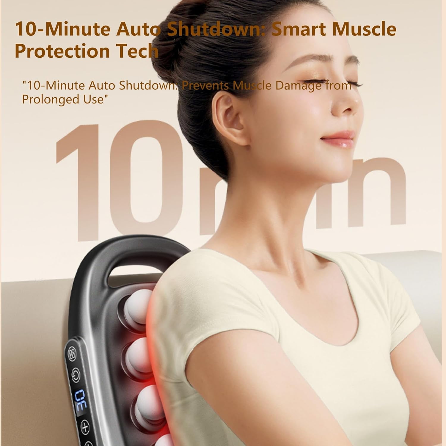16-Head Massage Gun Set with 30 Levels & 3 Modes, Massage Gun Deep Tissue Neck Massager with 16 Heads, for Deep Tissue, Back, Shoulders, Legs, Pain Relief