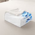 thumbnail image 4 of Erosebridal Letter Initial Fleece Blanket 40x50,Monogrammed Personalized Sherpa Throw,Flower Decor, 4 of 7