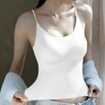thumbnail image 2 of Hontri Womens Daily Solid Bra - Adjustable Straps for Comfort White L, 2 of 5