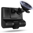 thumbnail image 4 of Grabadora de viaje triple cámara HD para taxi - visión frontal, interior y trasera con pantalla IPS de 4 pulgadas y sensor nocturno, 4 of 6