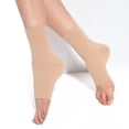 thumbnail image 5 of Brown Socks Ankle Sleeve Soft Cushioned Neuropathy Socks Stabilizing Ankle Brace for Maximum Support and Improved Circulation, 5 of 5