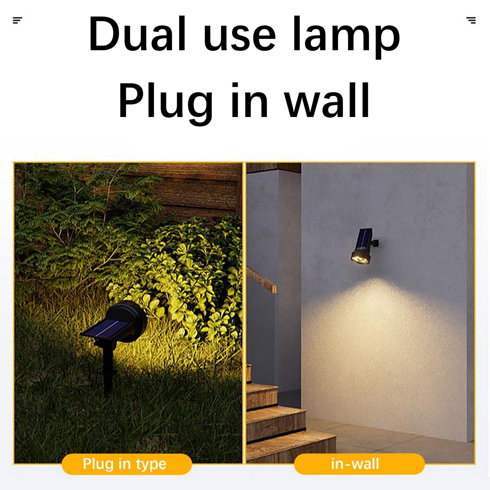 Three Brightness Modes Solar Courtyard Spotlight, Waterproof Outdoor Ground Mount Garden Tree Light, Smart Auto On Off Villa Decoration Lighting for Patio