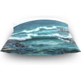 thumbnail image 4 of GZHJMY Throw Pillow Case Decorative Cushion Cover Square Pillowcase, Ocean Sea Wave Sky Landscape Nature Sofa Bed Pillow Case Cover(20x20inch) Twin Sides Home Decor, 4 of 4