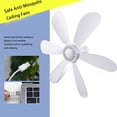thumbnail image 6 of 6 Leaves Ceiling Fan USB Hanging Fans Cooler Plastic Energy-Saving Anti-Mosquito Office Dormitory Tent Bed Bbq, 6 of 10