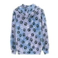 thumbnail image 4 of Suhoaziia Fall Clothes for Women Size L Novelty Cartoon Dog Paw Print Zipper Hoodies Fall with Pocket Breathable Sweatshirt, 4 of 6
