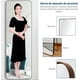thumbnail image 2 of Espejo de Piso Cuerpo Completo Bluelander con Soporte y Marco de Aluminio, Espejo Rectangular 160 x 50 cm, Negro, 2 of 3