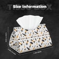 thumbnail image 5 of Salouo Carpenter tools Pattern Long Tissue Box Cover Rectangular–Plus Size Tissue Box Holder Modern LeatheLarge Tissue Holder for Bathroom Car & Office Decor, 5 of 7