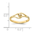 thumbnail image 3 of Solid 14k Yellow Gold VS Diamond Ring Band Size 7 (.017 cttw.), 3 of 4