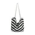 thumbnail image 2 of kkbbma under $5 Beach Tote Bag Women Shoulder Bag Large Striped Shoulder Handbag Packable Grocery Bag Hobo Purse for Picnic Vacation, 2 of 6
