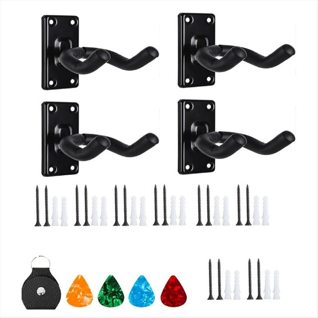 Gancho de Pared para Montaje en Pared para Guitarra, Gancho para Exhibición de Instrumentos Musicales para Guitarra Acústica, Eléctrica, Banjo, Bajo y Ukelele