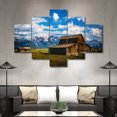 thumbnail image 2 of TISHIRON 5PCS Framed Canvas Wall Art Set,60"x40" Prairie and Cabin Canvas Art Decor, 2 of 7