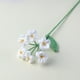 thumbnail image 3 of Ramo de flores pequeñas, frescas y tejidas a mano | Hilo de algodón suave e inodoro | Plantas decorativas hipoalergénicas y duraderas para oficina, hogar, jardín, boda, fiesta, coche., 3 of 3