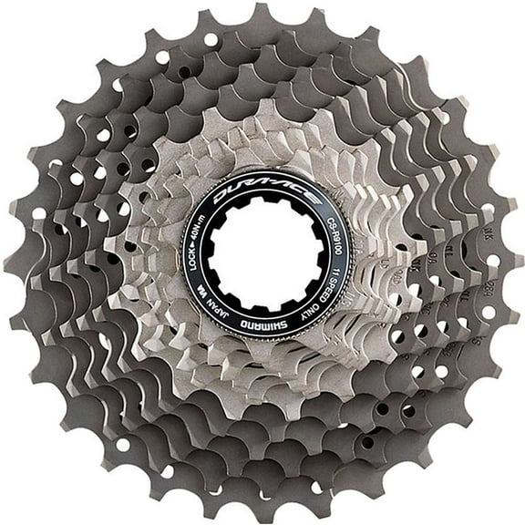 Shimano Dura Ace CS-R9100 Cassette - 11 Speed, 11-28t, Silver/Gray