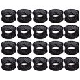 thumbnail image 5 of KAKOWELY 20 Pcs Chouchous Larges Élastiques Élastiques Anneaux pour Cheveux Femmes Porte-Queue de Cheval,1.77x"X1.18"X0.2", 5 of 5