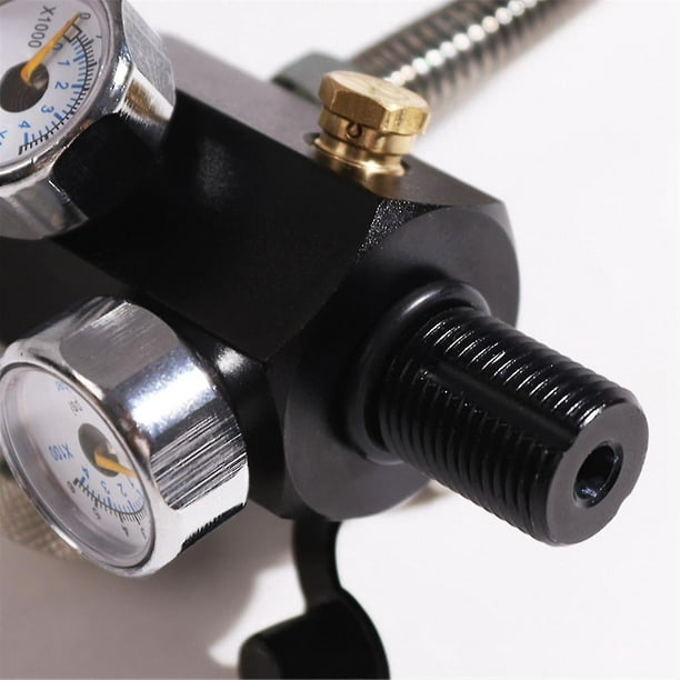 Pcp Air Tank Charging Valve Dual Gauge Valve Fill Station 5/818unf