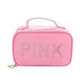thumbnail image 6 of Pink Sequin Cosmetic Makeup Bag, 6 of 7