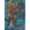 thumbnail image 2 of Arnold Peter Weisz-Kubínčan 11x14 Black Ornate Wood Framed Double Matted Museum Art Print Titled: Hunter with a Fox in His Hand (1940), 2 of 5