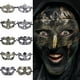 thumbnail image 3 of Máscara de media cara Retro Para Halloween para hombres y mujeres, máscara de media cara, vestido de carnaval, accesorios de fiesta de disfraces de bola, plata antigua, oro, 3 of 4