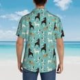 thumbnail image 4 of Fotbe Cute Dog Camisa Hawaiana para Hombre Unisex – Camisa Casual de Verano con Botones de Manga Corta de Algodón y Lino,X-Large, 4 of 7