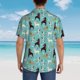 thumbnail image 4 of Balery Cute Dog Camisas hawaianas de manga corta para hombre, camisas playeras de corte holgado, camisas de vacaciones con botones,XX-Large, 4 of 7