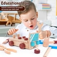 thumbnail image 3 of El juego de herramientas de madera para niños Wekvgz incluye una sierra para madera, un martillo para madera y otras herramientas. Juego de herramientas de madera portátil para niños. Juego de, 3 of 8