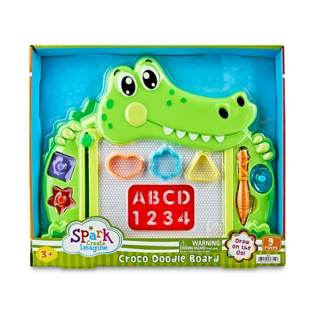 Spark Create Imagine Croco-Doodle Magnetic Drawing Board - Made from Durable Kid Friendly Plastic