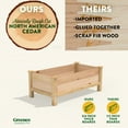 thumbnail image 6 of Greenes Fence Premium Cedar Elevated Garden Bed, 24" W x 48" L x 19" H, 6 of 8