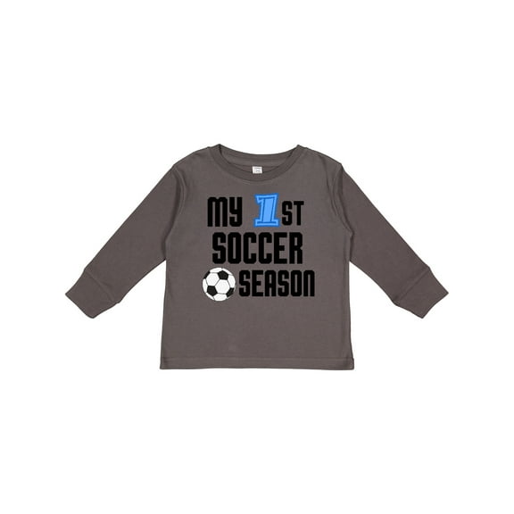 Inktastic My 1st Soccer Season Boys Long Sleeve Toddler T-Shirt