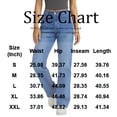 thumbnail image 4 of Yungyresw Women Wide Leg Jeans Y2K Loose Fit Wide Leg High Waisted Baggy Denim Pants Outdoor Fashion Casual Streetwear Blue 2XL, 4 of 5