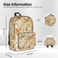 thumbnail image 6 of Goofa Retro 70s 60s Flower Printed Backpack,Laptop Backpack,Durable Anti-Theft Travel Work Backpack,Water-resistant Backpack, 6 of 9